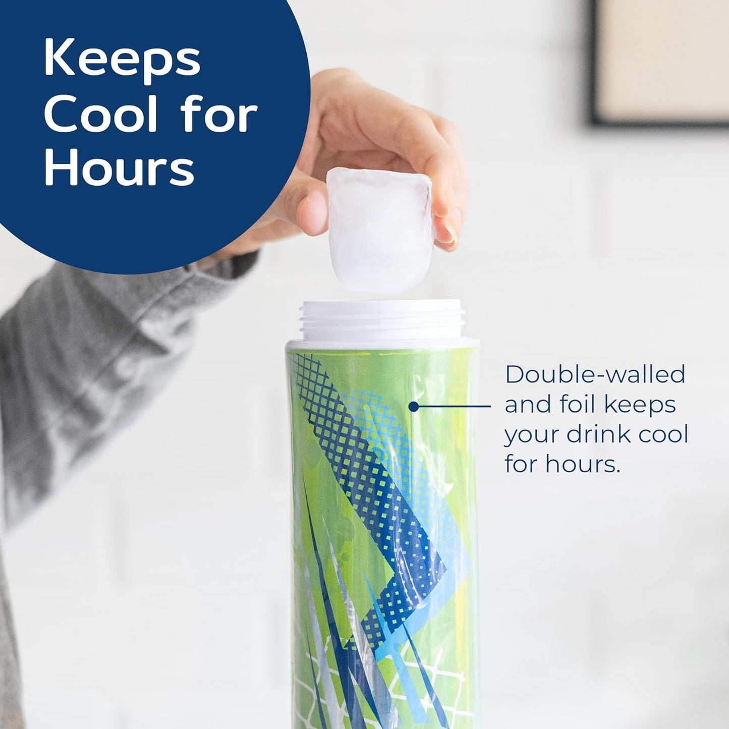 BOZ Pro 22 oz (650ml) Basketball-Imprinted Insulated Sports Water Bottle | Ultimate Hydration