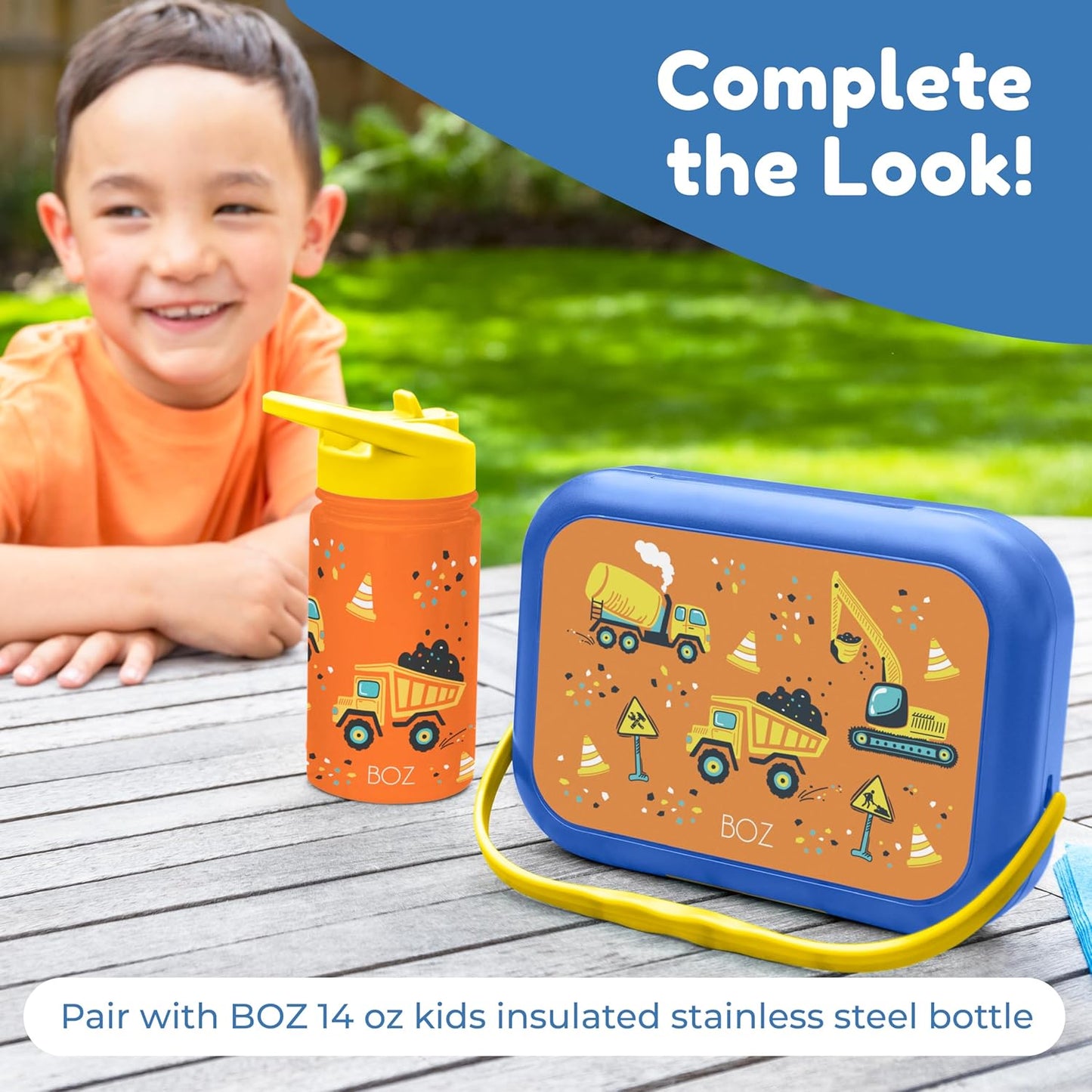 BOZ Kids Bento Lunch Box – Construction