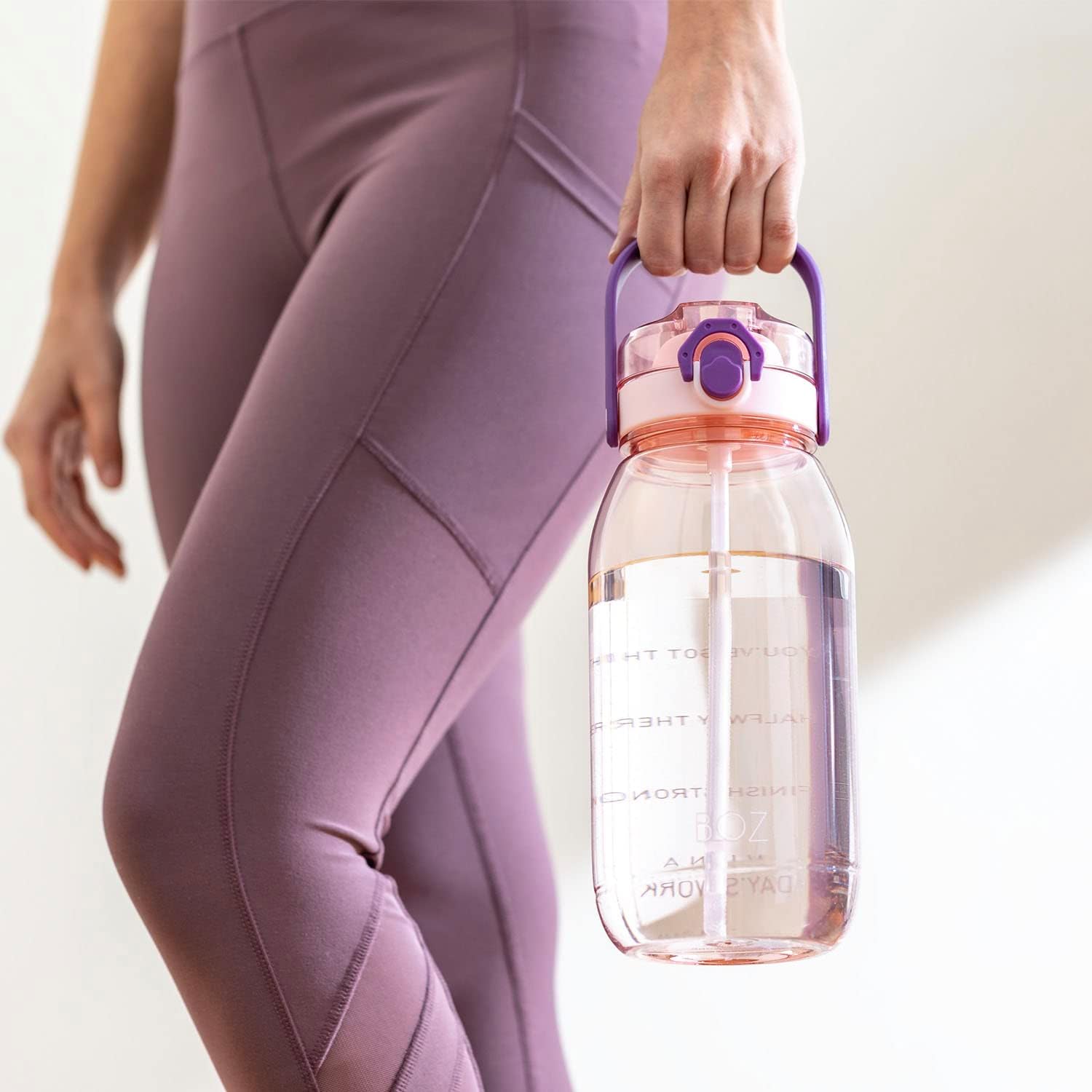 BOZ 60 oz pink dishwasher friendly water bottle