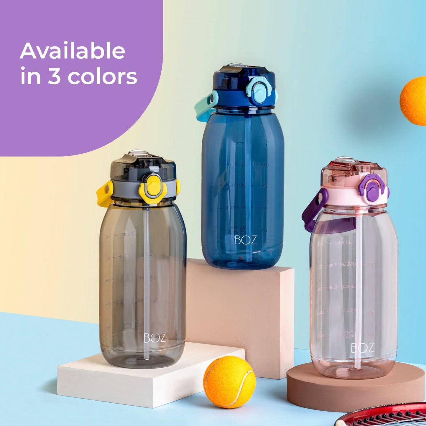 BOZ 60 oz pink water bottle variation