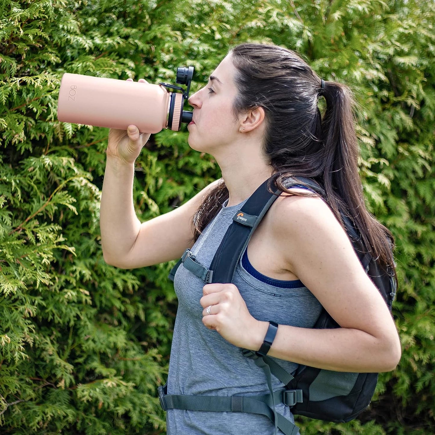 2 pack pink and green vacuum insulated water bottle