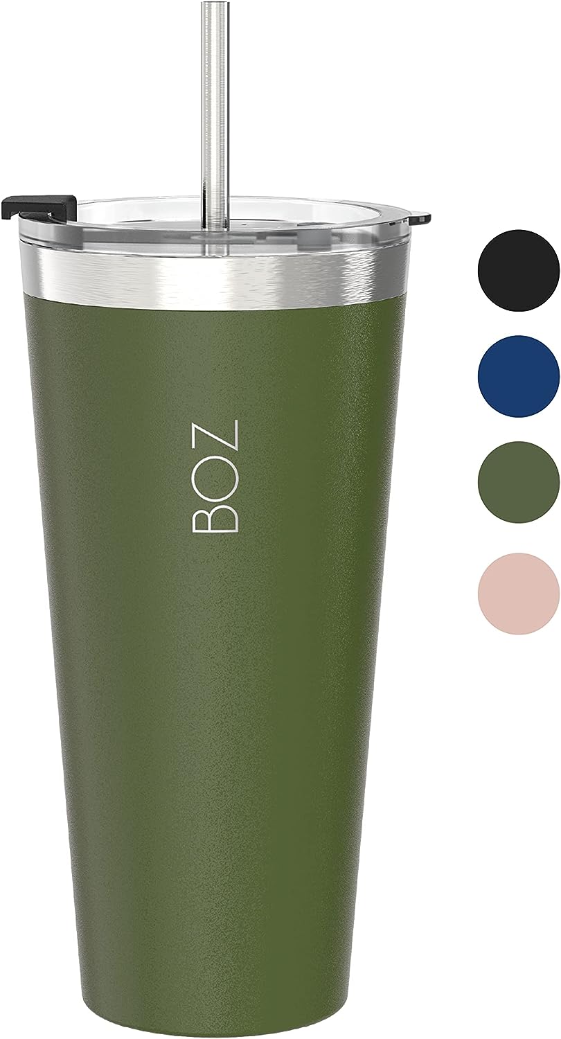 22 oz green vacuum sealed tumbler