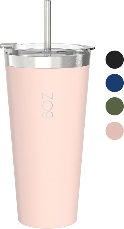 22 oz pink vacuum sealed tumbler