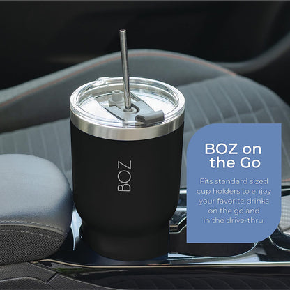 30 oz black tumbler fits cup holders