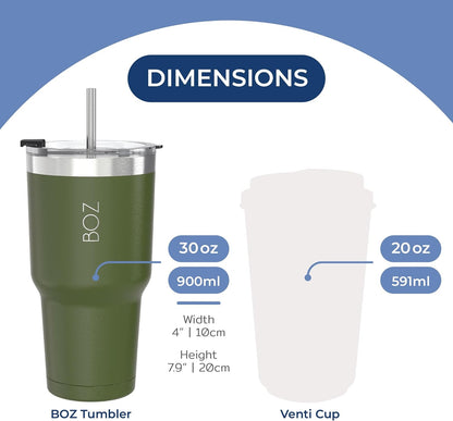 30 oz insulated water bottle dimensions