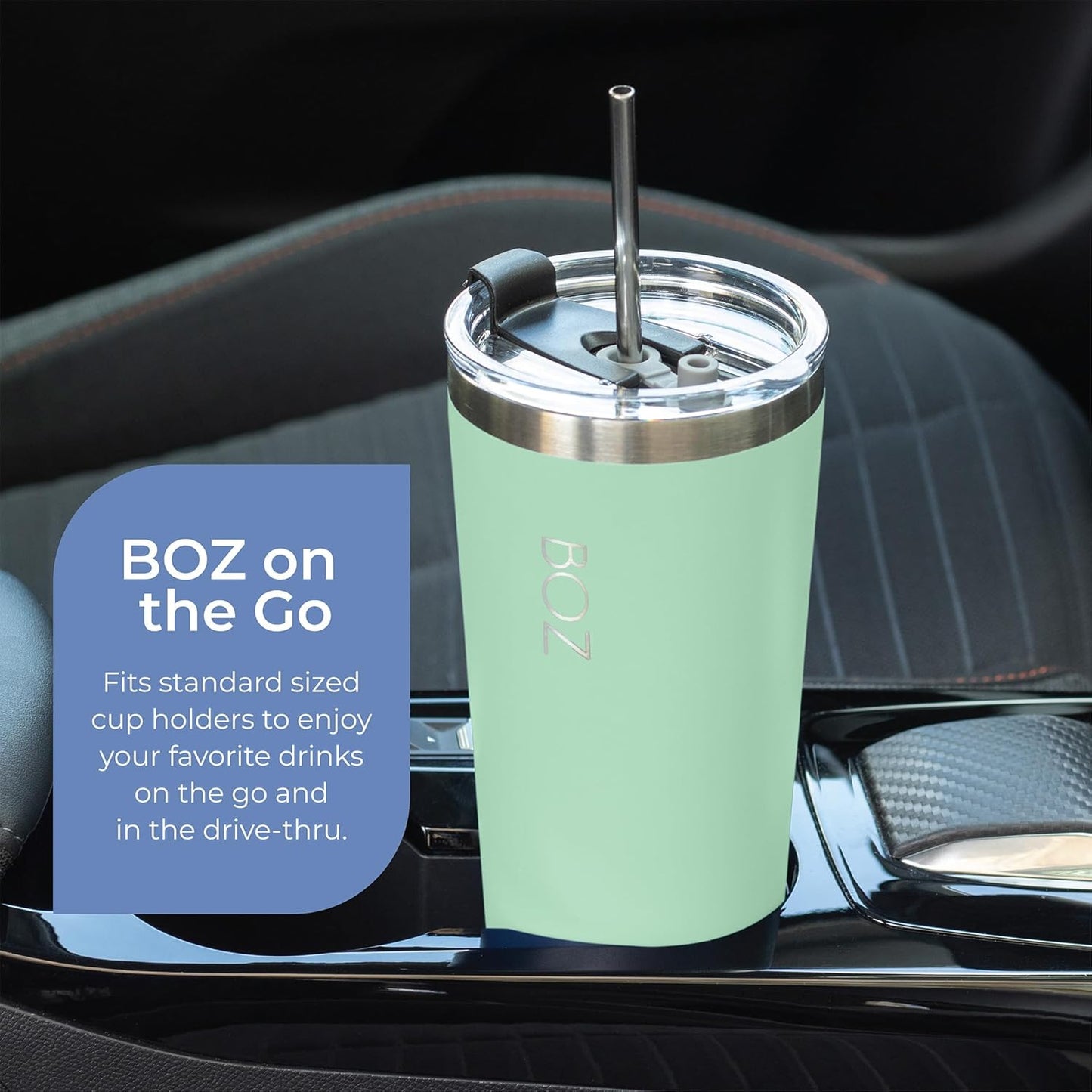 BOZ Stainless Steel Insulated Tumbler 22 oz - Light Green