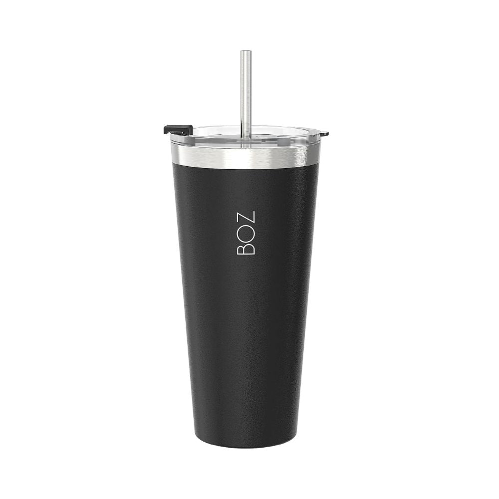 BOZ 22 Oz black stainless steel insulated tumbler