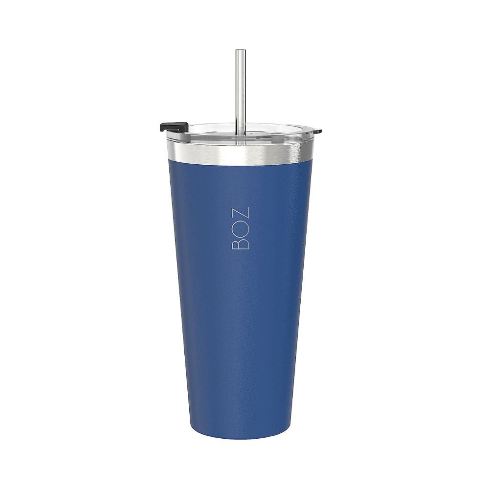 BOZ 22 Oz blue stainless steel insulated tumbler