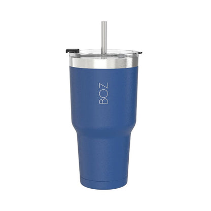 BOZ 30 Oz blue stainless steel insulated tumbler