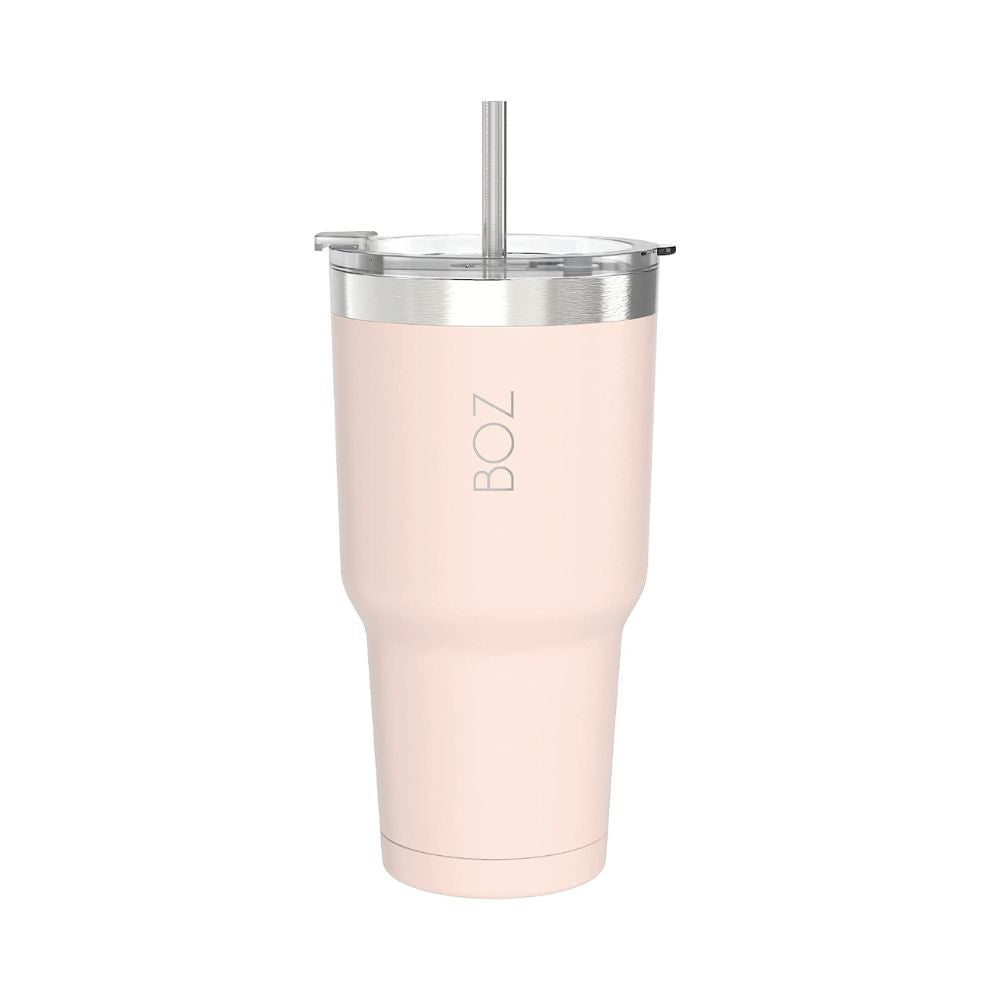 BOZ 30 Oz pink stainless steel insulated tumbler