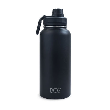 BOZ 32 oz black stainless steel water bottle