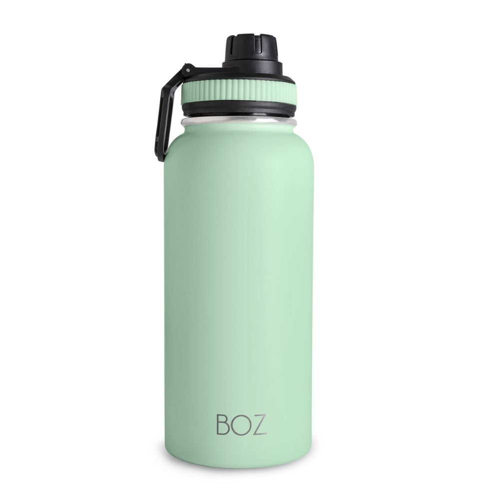 BOZ 32 oz green stainless steel water bottle