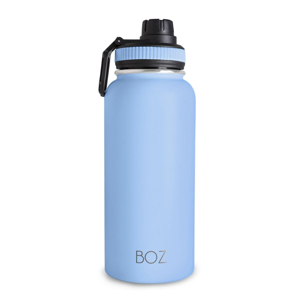 BOZ 32 oz light blue stainless steel water bottle