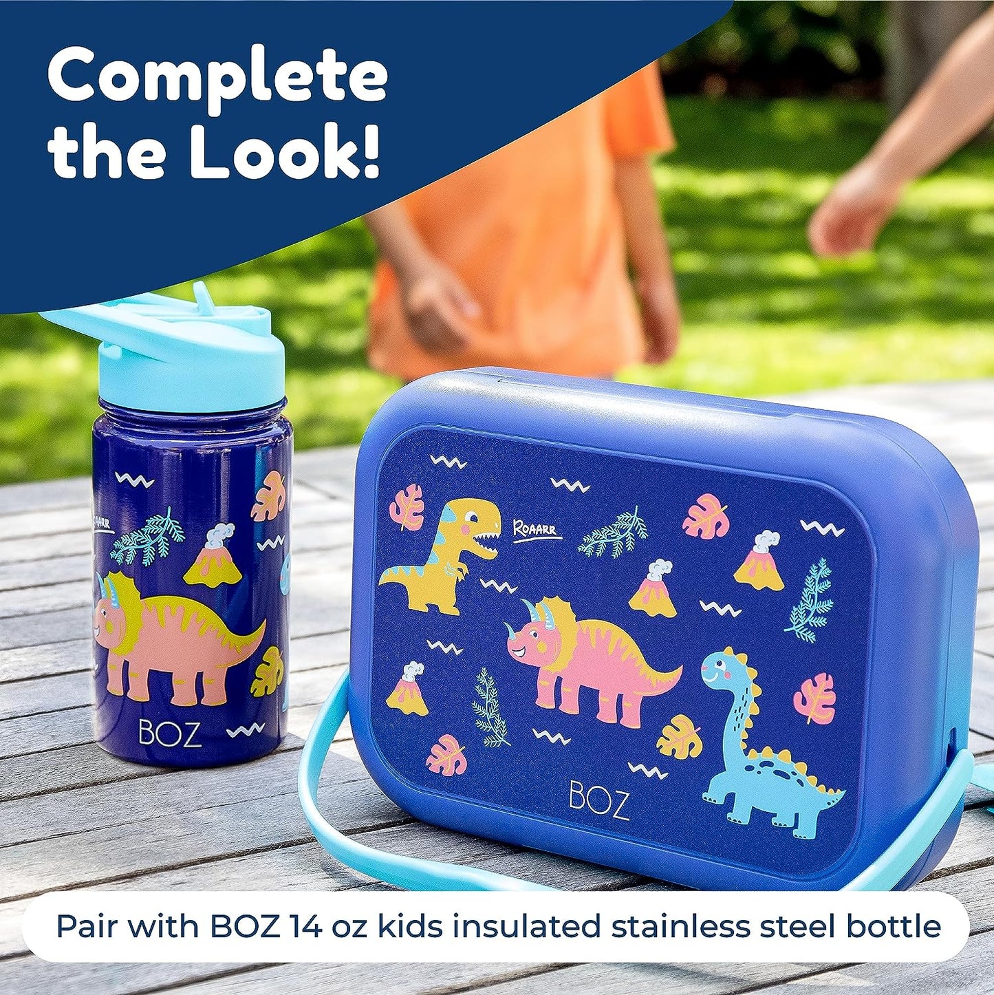 Bundle dinosaur bento box and tumbler