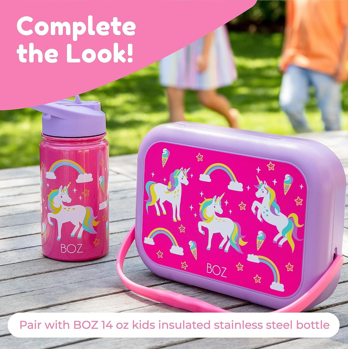 Bundle unicorn bento box and tumbler