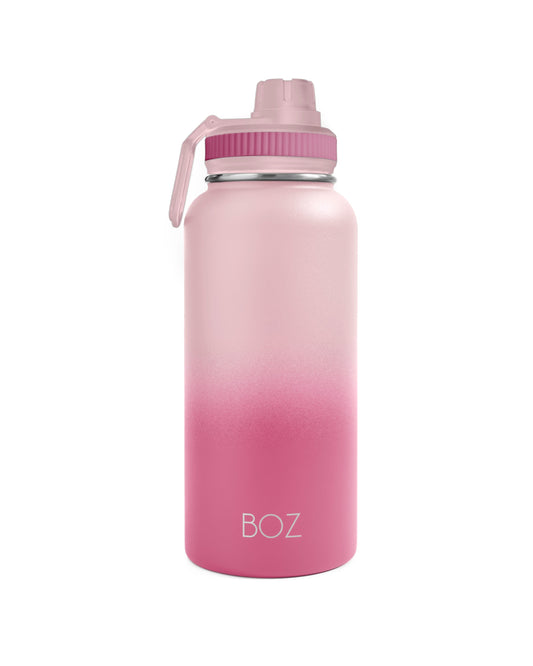 BOZ Stainless Steel Vacuum Insulated Water Bottle 32 oz - Gradient Pink