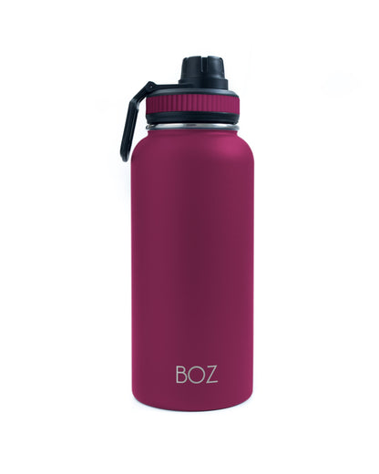 BOZ Stainless Steel Vacuum Insulated Water Bottle 32 oz - Plum