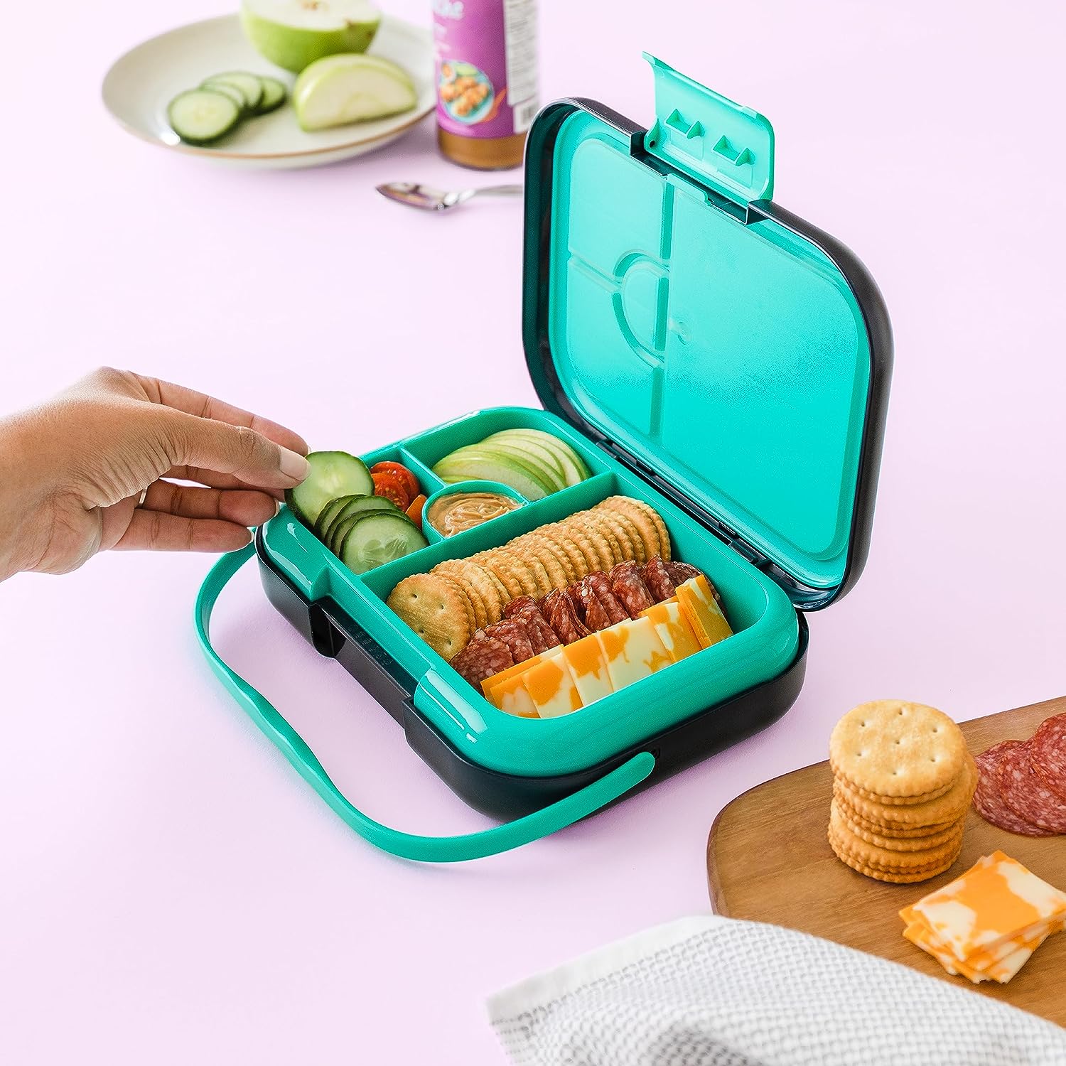 Leak proof space bento box for kids