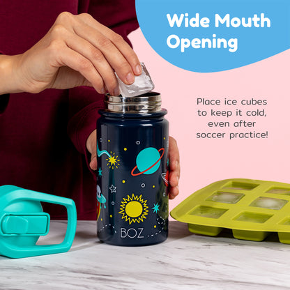 Polar kids water bottle with wide mouth opening