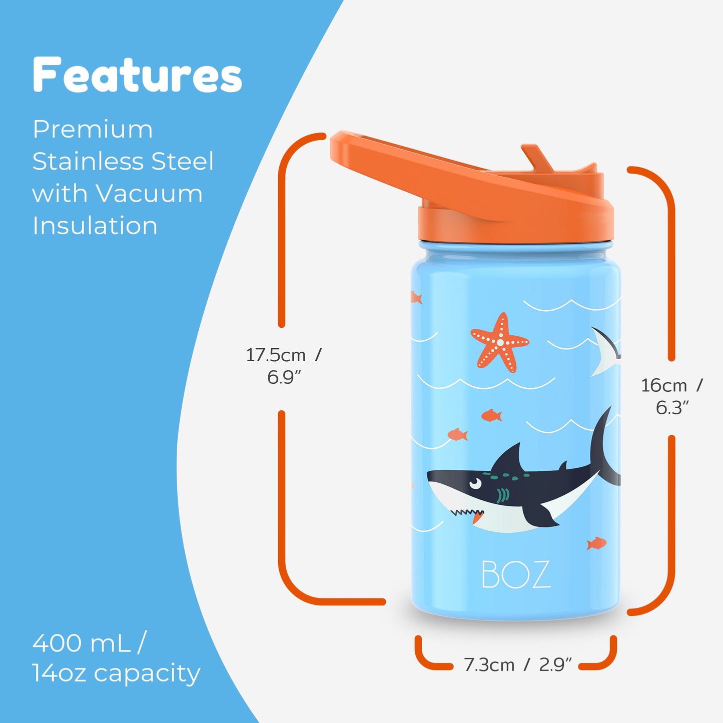 shark insulated water bottle