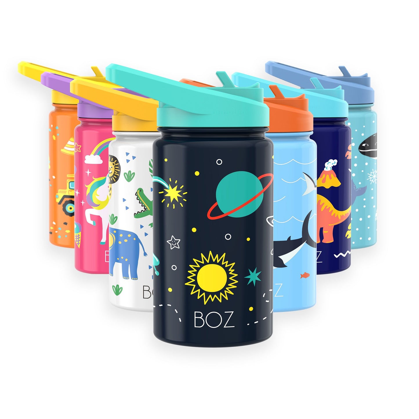 Space kids water bottle variation