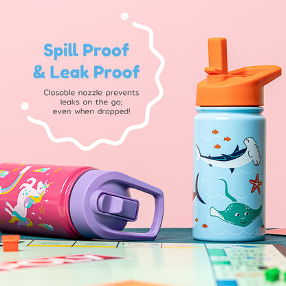 Spill proof and leak proof Polar kids water bottle