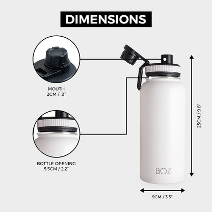 Stainless steel water bottle dimensions