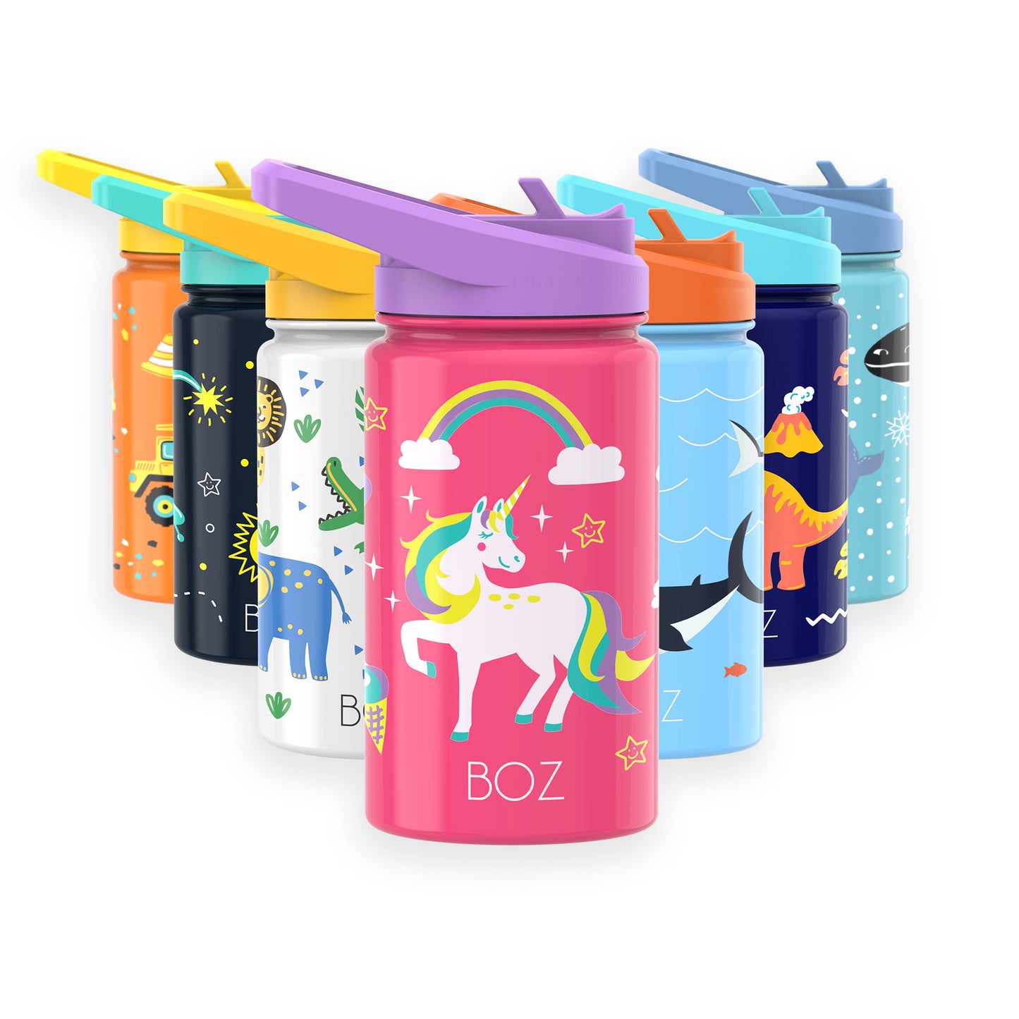 Unicorn kids water bottle variation