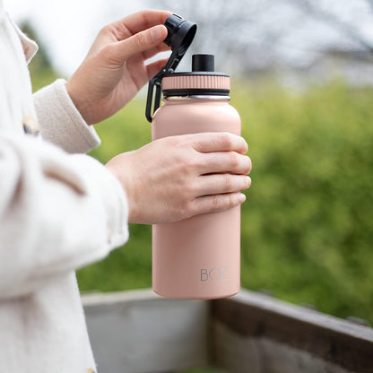 Pink water bottle